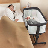 Cesta Para Bebé Ezebaby Junto A La Cama Con 7 Alturas Ajusta