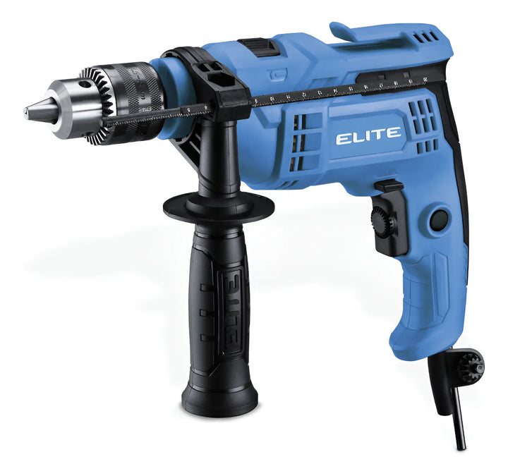 Taladro Percutor De 1/2 750w Velocidad Variable Elite Id710 Color Azul Frecuencia 60 Hz