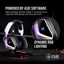 Fone de ouvido over-ear sem fio Corsair VOID RGB Elite Wireless CA-9011201-NA blanco
