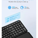 Teclado Inalambrico Ergonomico E-yooso K757 Con Reposamuñeca Negro Inglés