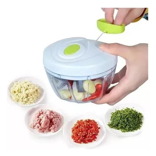 Picador Todo Triturador De Verduras Comida Speedy Chopper Verde Claro