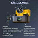 Micrófono Inalámbrico De Solapa Profesional Clip Magnético Para Celular Puerto Usb Tipo C Y Adaptador Para iPhone Lightning, Filtros Antipop, Usb Computadora, Reducción Del Ruido, Estuche De Carga