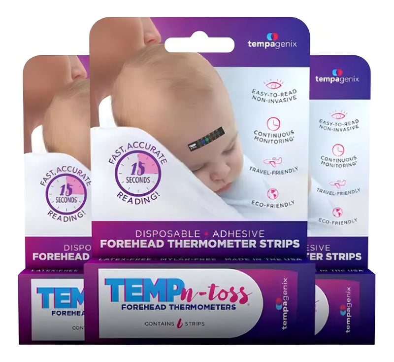 Tiras De Termómetro De Frente, 6 Unidades, Temp-n-toss