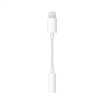 Adaptador Auriculares Para iPhone Lighting A 3.5mm Color Blanco