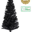 Árbol De Navidad Negro Fibra Óptica 210 Dear Santa