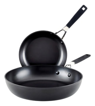 KitchenAid Set x2 Sartenes 31 y 21cm Antiadherente Anodizado Duro Negro Onix 84811