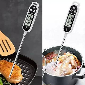Termometro Digital Alimentos Comida Sonda Carnes Temperatura Blanco