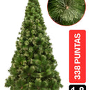 Pino Noruega Árbol De Navidad 1.80m Para Adornos Bolas Luces Verde Claro