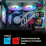 Enfriamiento Liquido Pc 240 Mm Argb Lga 1700 Am5 1200 Blanco