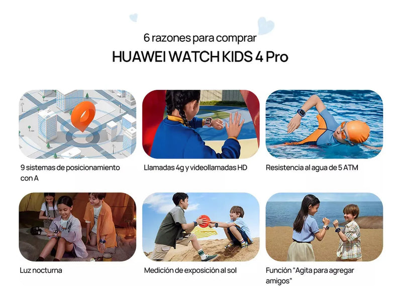 Reloj de Niños Smartwatch Huawei Watch Kids 4 Pro Azul - SimCard, GPS & Videollamadas