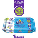 Toallitas Humedas Pequeñin Antibacterial Manos X 40und