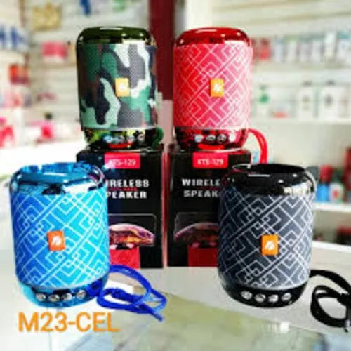 Mini Parlante Portátil Soporte Celular Bluetooth Fm Usb Tf Azul