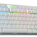 Teclado Gamer Inalámbrico Redragon Horus K621w Tkl Blanc Rgb Idioma Español Latinoamérica Color Del Teclado Blanco