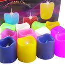 6 Velas Led Multicolor Pilas Navideñas Luz Rgb Iluminación