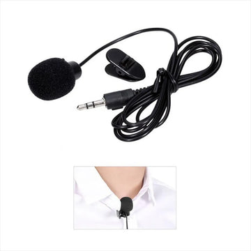 Micrófono De Solapa Anti-ruido Con Clip Para Pc Y Portátil Color Negro