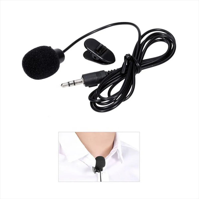 Micrófono De Solapa Anti-ruido Con Clip Para Pc Y Portátil Color Negro