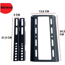 Soporte Led Lcd Base Para Pared Tv De 14 A 42 Pulgadas Color Negro