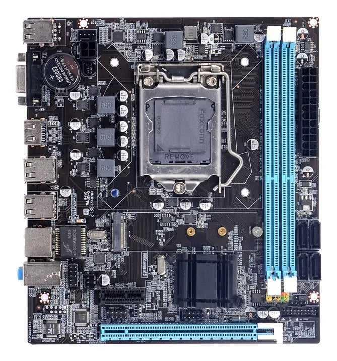 Tarjeta Madre H61 Socket 1155 6 Usb Hdmi Puerto Nvm Nueva Negro