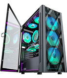 Torre De Pc Musetex Atx Con 6 Ventiladores Argb Pwm Preinsta