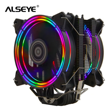 Cpu Cooler Rbg Alseye 120 H120d Led Azul Claro