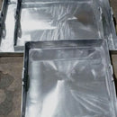 Plancha Asadora De Aluminio Para Cocina Estufa 55 Cm X 34 Cm Gris
