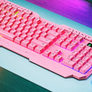 Kit De Teclado Y Mouse C/cable Gamer Usb X Tech Rosa Xtk540s