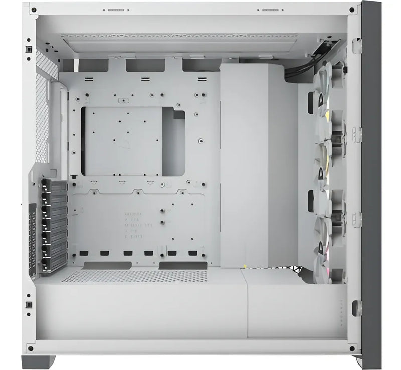 Gabinete Corsair Icue 5000x Rgb Blanco Vidrio Templado Atx