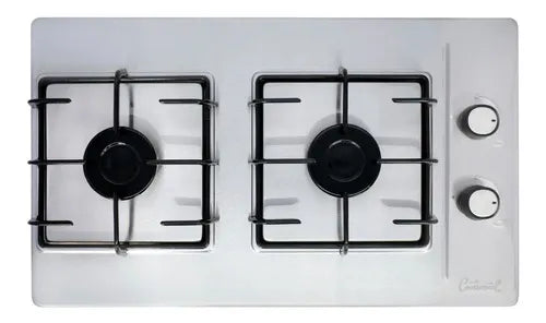 Estufa De Empotrar Acero Inoxidable 2pt Gas Natural 5432 Gris