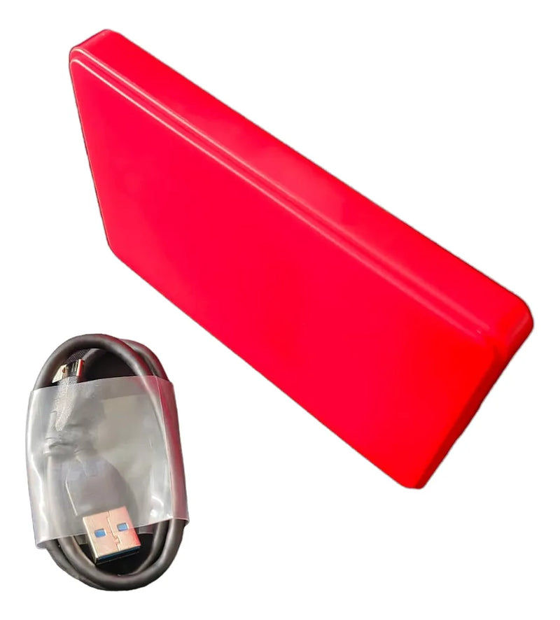Disco Duro Externo De 500gb Rojo