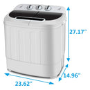 Mini Lavadora Compacta De Carga Superior De Doble Tina