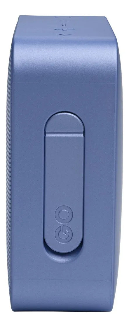 Parlante JBL Go Essential portátil con bluetooth waterproof azul acero