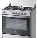 Estufa De Piso Indurama Alcala 32 Horno Grill 5 Puestos Color Gris