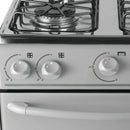Estufa De Piso Con Horno Abba 4 Pts Gn At 101-6n G Gris