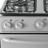 Estufa De Piso Con Horno Abba 4 Pts Gn At 101-6n G Gris