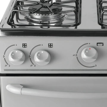 Estufa De Piso Con Horno Abba 4 Pts Gn At 101-6n G Gris