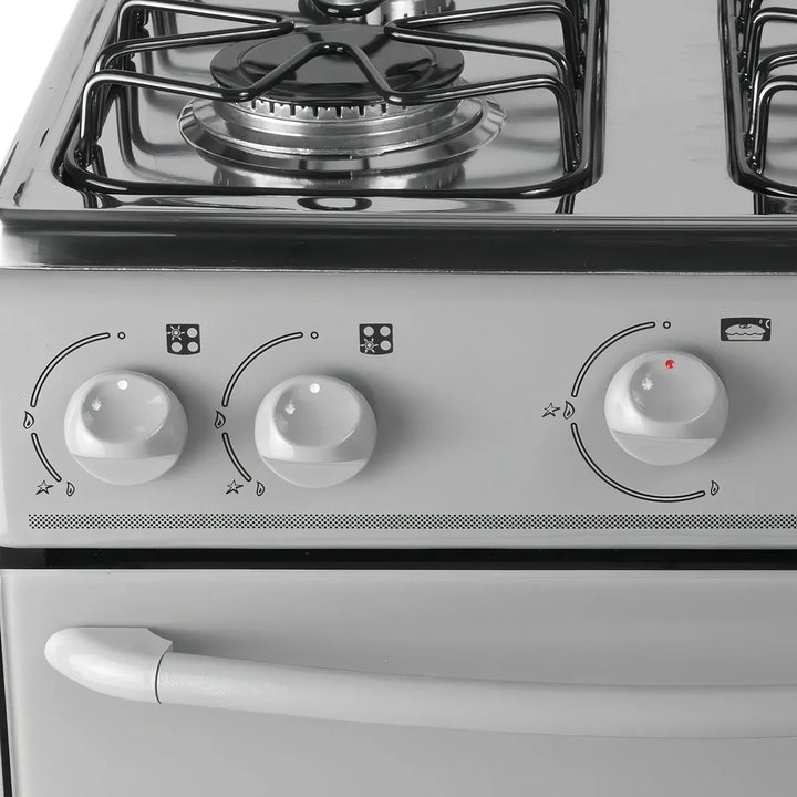 Estufa De Piso Con Horno Abba 4 Pts Gn At 101-6n G Gris