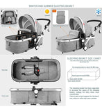 Coche De Bebe Para Recien Nacidos 2 En 1 Con Moisés 0 Meses Gris