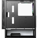 Chasis Xyz Airone 100 Mesh Negra 6.fan Argb Vidrio Templado Negro