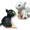 Furia Nocturna Chimuelo + Furia Luminosa Blanco Peluche Pareja Negro Y Blanco