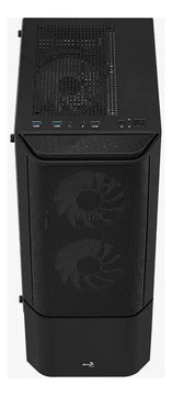 Gabinete Gamer Aerocool Quantum Mesh 3 Ventiladores Argb Negro