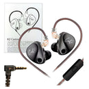 Audífonos Kz Castor Improved Bass Con Microfono Negro