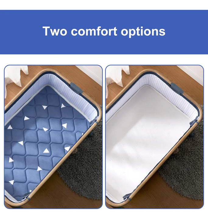 Colchon De Moises Azul, Tranquilidad Y Comodidad Para Bebes