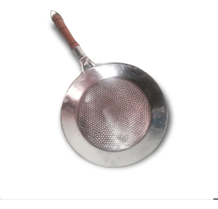Sarten Plano/tiesto Arepas/n.22/aluminio Fundido Plateado