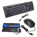 Teclado Y Mouse Usb En Combo H-8810 Alambrico Negro