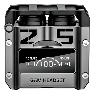 Audífonos Inalámbricos Gamer Bluetooth 5.3 M25 Táctil Hi-fi Gris