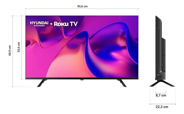 Televisor Smart Tv Hyundai 43 Pulgadas Pantalla Led Fhd