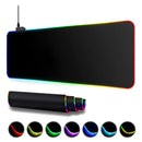 Pad Mouse Gamer Rgb Xxl Luminoso Led 80*30 Cm Antideslizante Negro