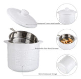 Bstkey Recipiente De Grasa De Tocino De Ceramica Con Colador