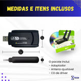 Adaptador Wifi Usb 5g Dual Band 1300mbps Com Antena