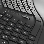Teclado Klip Xtreme Transcend Wireless Ergonómico - Kbk-530s Color Del Teclado Negro